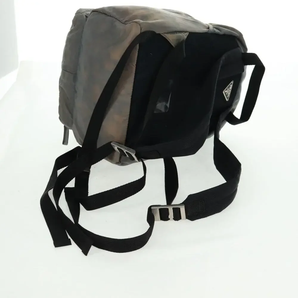 Prada Nylon Backpack Gray